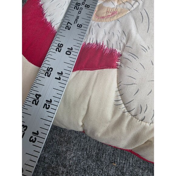 Brentwood Originals Santa Claus Decorative Throw Pillow 13"x13" Holiday Accent - Picture 4 of 5